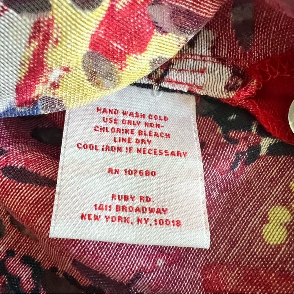 Ruby Rd. Multicolor Floral Top - Picture 4 of 5